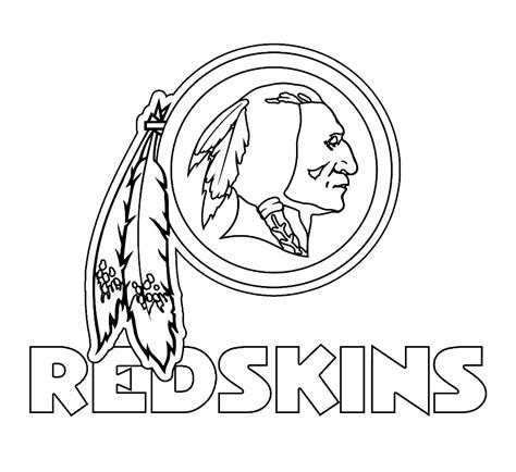 redskins logo stencil
